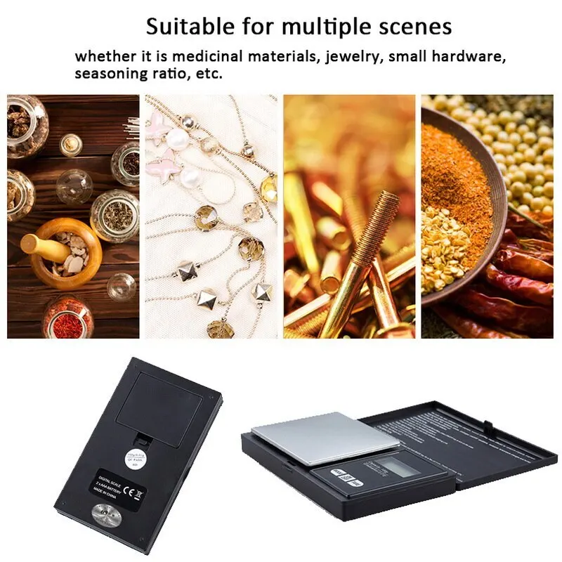 

Precise Digital Kitchen Scale Electronic Jewelry Pocket Scale with LCD Display for Food Medicine Jewelry Mini Kitchen Scale 1Pcs