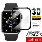 Для Apple Watch 5 6 40 44 мм 3D полное покрытие закаленное стекло для iwatch Watch band Series 5 6SE Защитная пленка для экрана