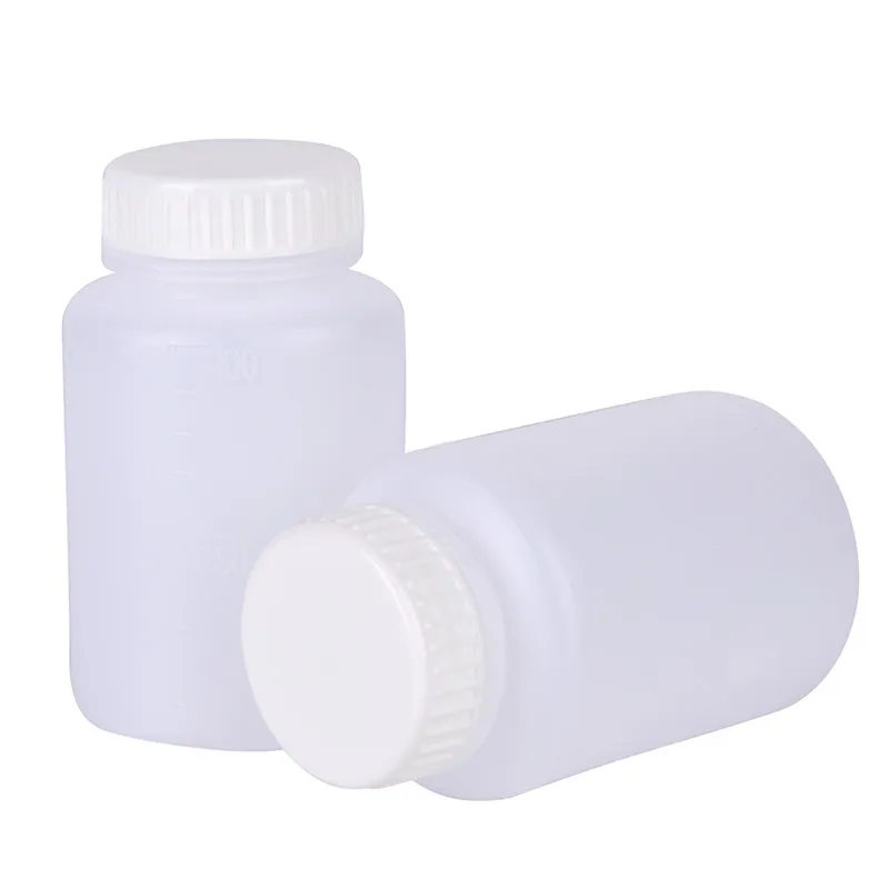 

2Pcs/lot Clear Cylinder Shaped Agent Bottle Plastic Chemical Storage Reagent Bottle Machine Taper Tap 100ml