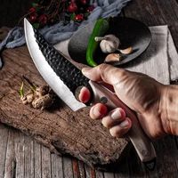 5 5 meat cleaver hunting knife handmade forged boning knife serbian chef knife stainless steel kitchen knife butcher fish knife