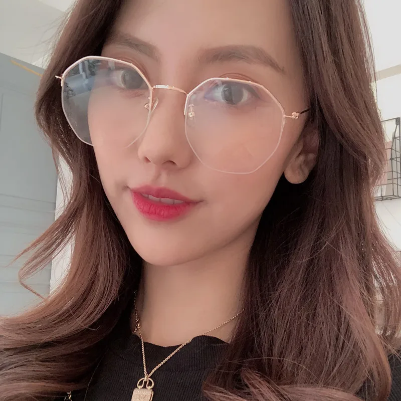 

Optical Glasses Woman Anti Blue Light Glasses Woman Computer Spectacle Man Wholesale Polygon Sunglasses Gafas Oculos Kardashian