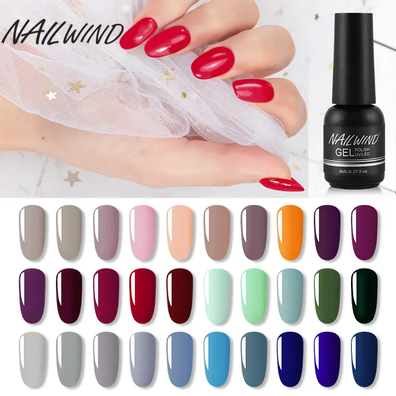 NAILWIND Гель лак Hybird набор однотонных гель лаков все для маникюра УФ светодиодный