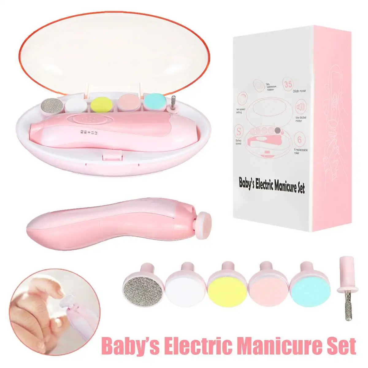 Детские щипчики для ухода за когтями многофункциональный электрический пилочка