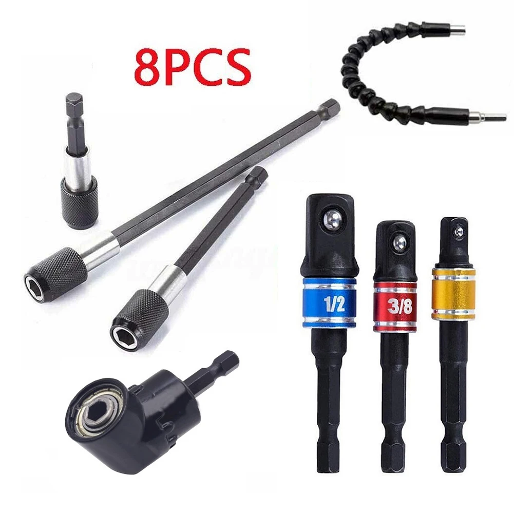 

Drill Adapter 8-piece electric drill accessories Adapter Steel Nnovation
