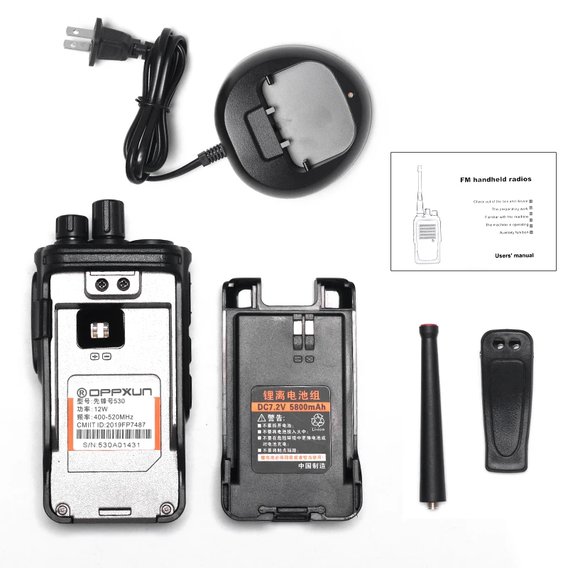 OPPXUN Walkie Talkie OPX-530 OPX530 Two Way CB Ham Radio High Power Intercom 12W UHF 400-520 MHZ Long Range Standby VOX TOT Scan | Мобильные