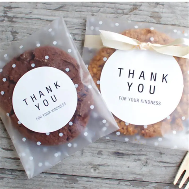 Прозрачный пластиковый пакет для конфет и печенья 100 шт. прозрачные пакеты сумка