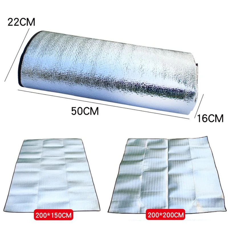 

1PCS Foldable Waterproof Aluminum Foil EVA Camping Mat baby Sleeping Picnic Beach Mattress Outdoor Mat Pad Dampproof mat