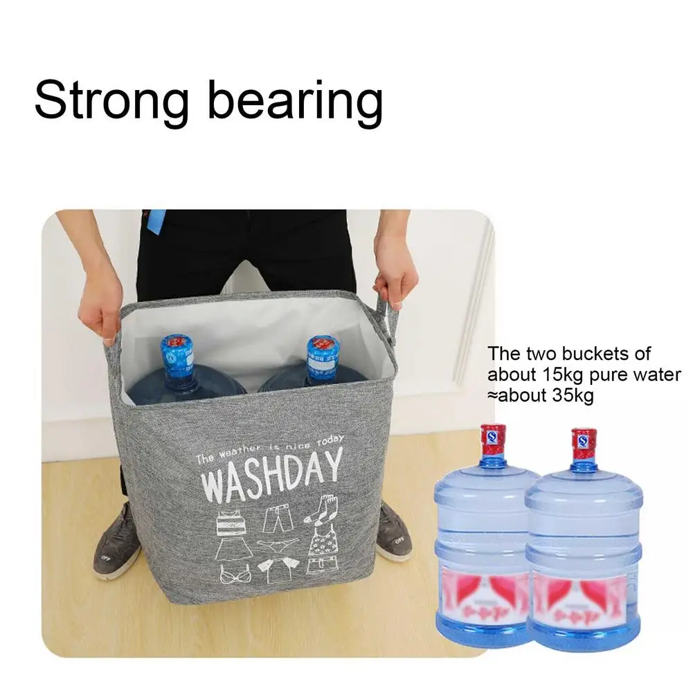 Корзина для белья большой емкости прочная модная корзина плотная холщовая