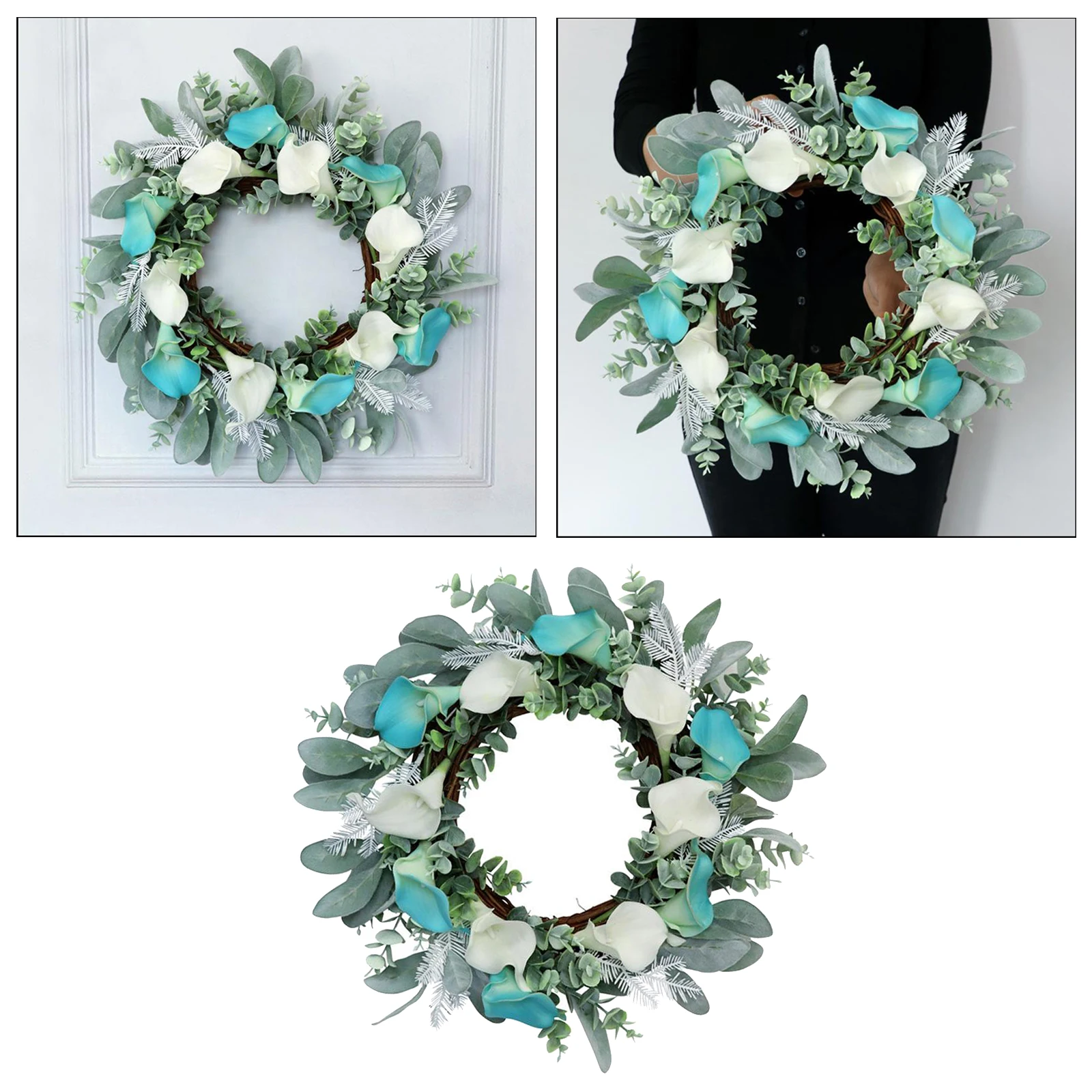 

Artificial Wreath Door Hanging Decor Garland Wedding Window Decoration