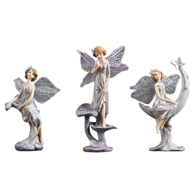 Креативное украшение статуи Ангела для стола из смолы подарок на день Святого