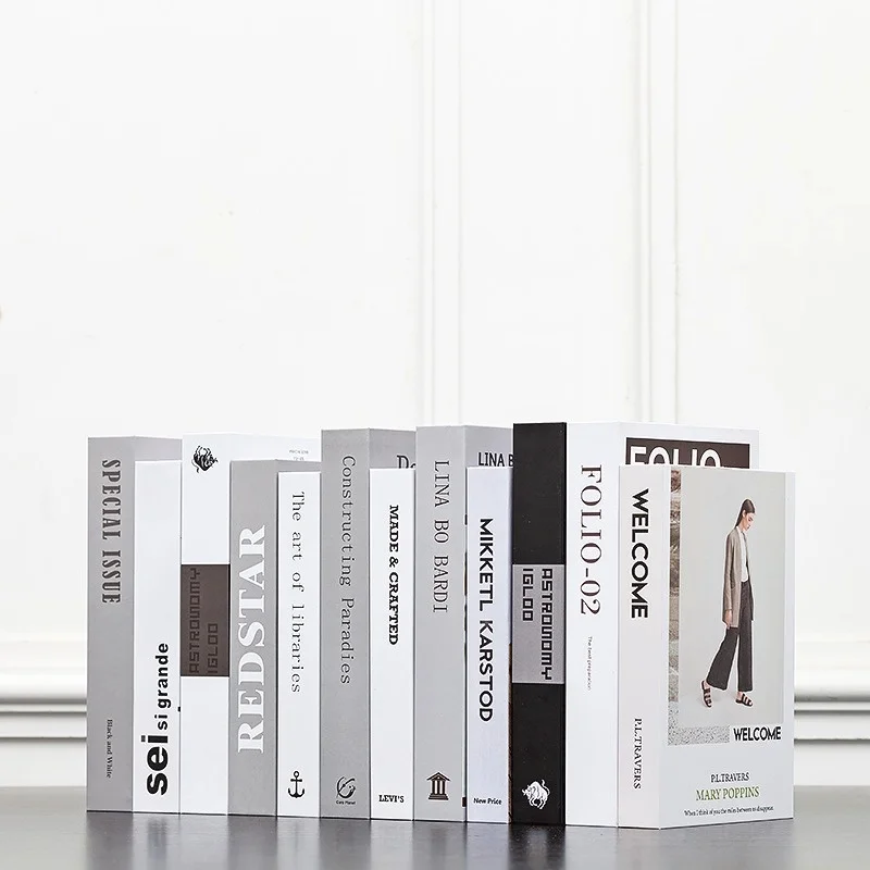 

Modern Simulation Fashion Books, Home Furnishings, Clubs, Hotel Model Rooms, Study Soft Decoration, Fake Study Decoration Props