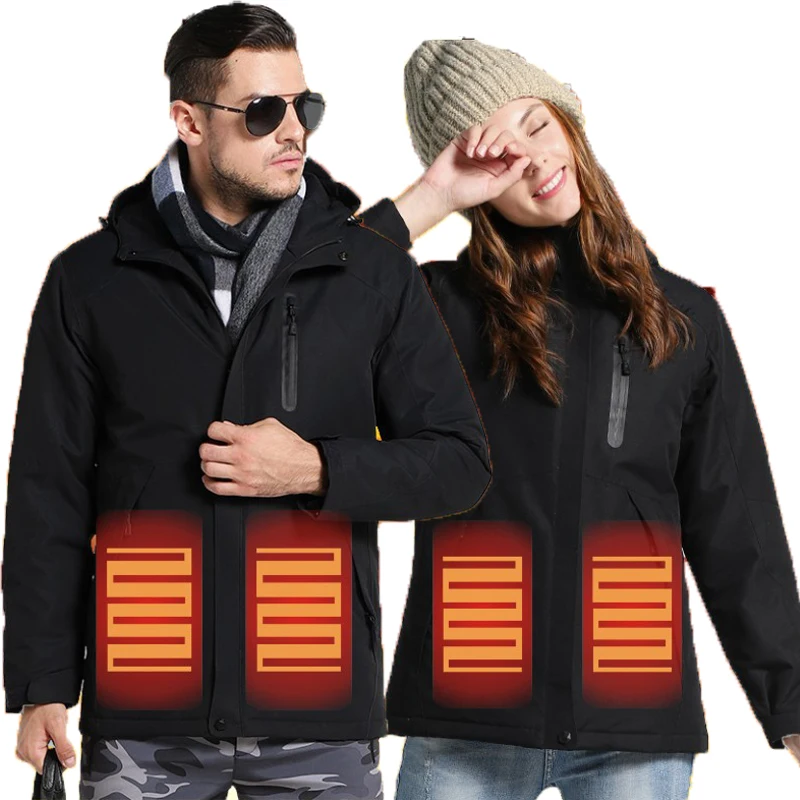 Водонепроницаемая куртка с подогревом ветрозащитные теплые флисовые куртки для