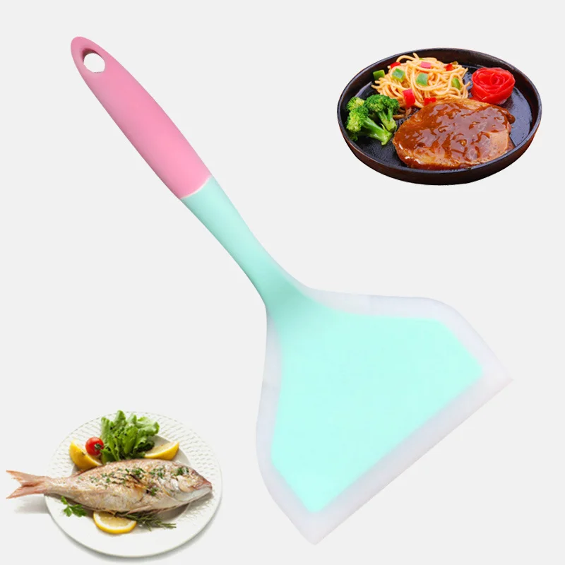 Пищевой силиконовый шпатель кухонный скребок для мяса и яиц лопатка