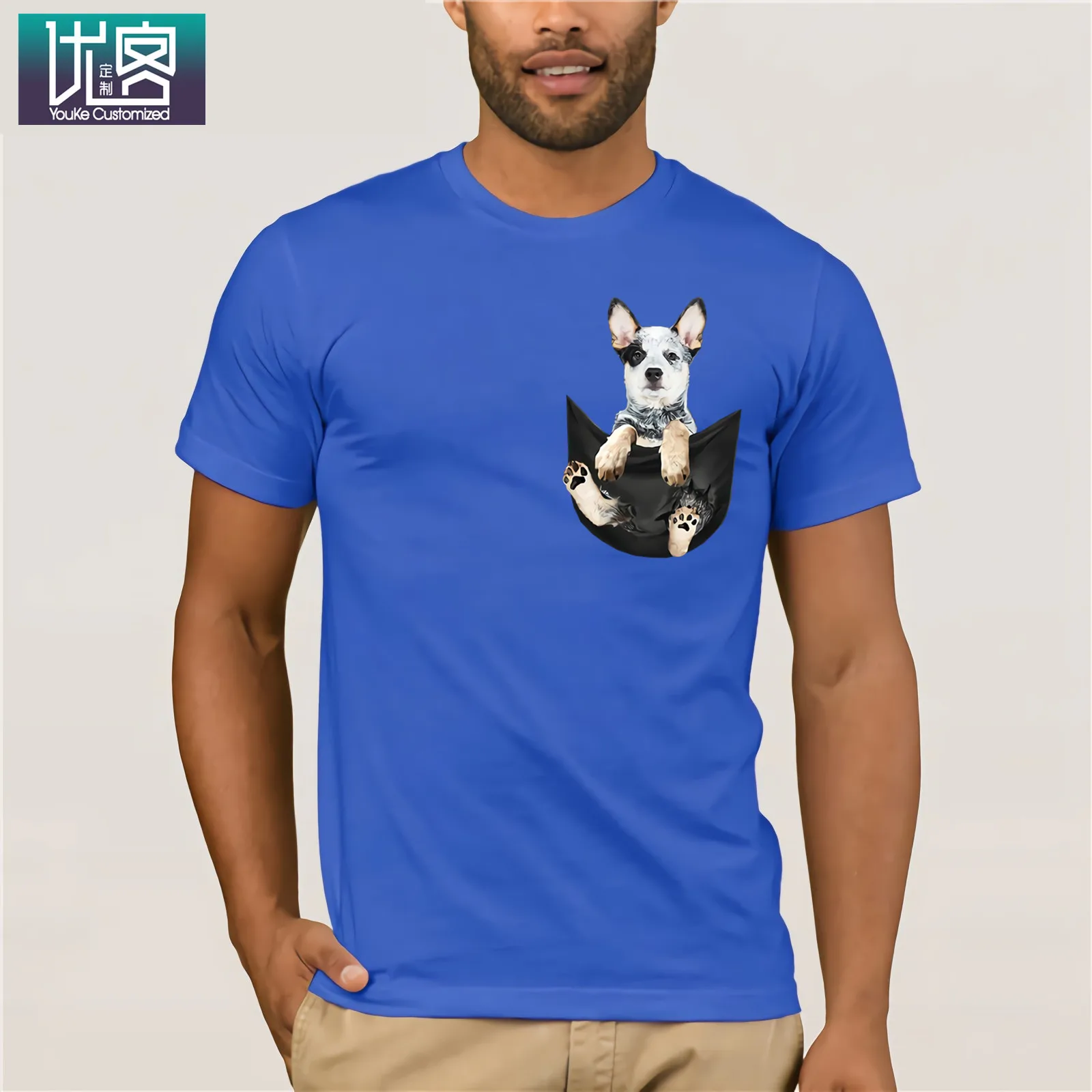 Мужская футболка с короткими рукавами и круглым вырезом An Australia хлопковая