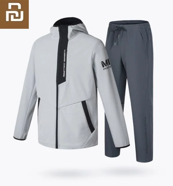 Мужской классический спортивный костюм Youpin ULEEMARK Флисовая теплая ветрозащитная