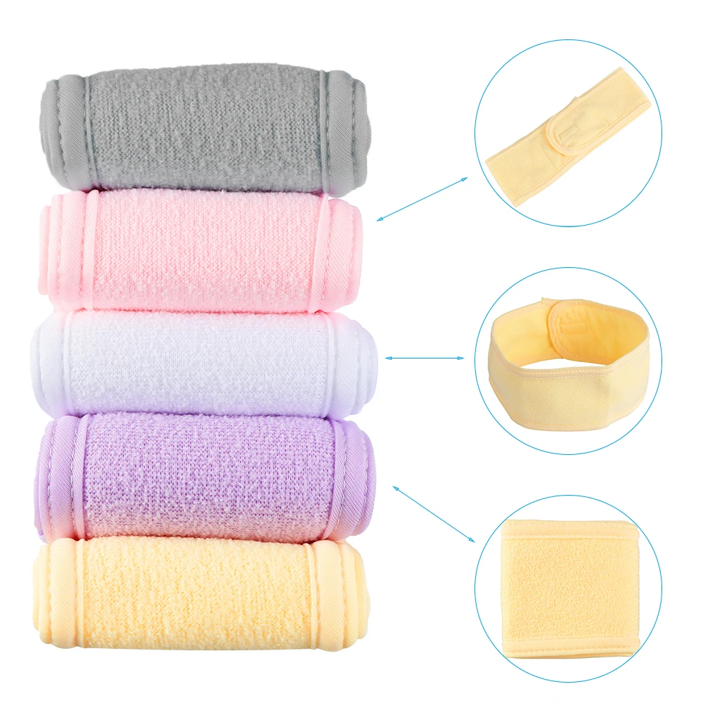 Регулируемая широкая повязка на голову для йоги спа ванны душа макияжа мытья