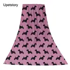 Upetstory шотландское пляжное полотенце с цветочным рисунком для взрослых, мягкое впитывающее полотенце для душа из микрофибры, бытовое полотенце для ванной комнаты