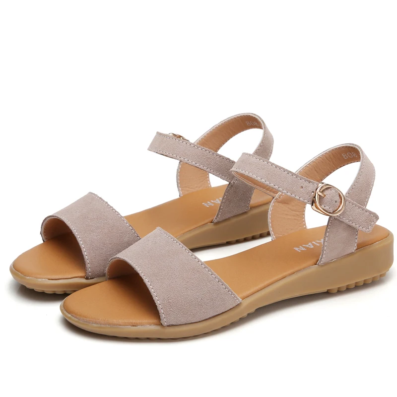 

Women Sandals Summer 2020 Female Shoes Woman Peep-toe Wedge Comfortable Sandals Slip-on Flat Sandals Female Sandalias W-L005