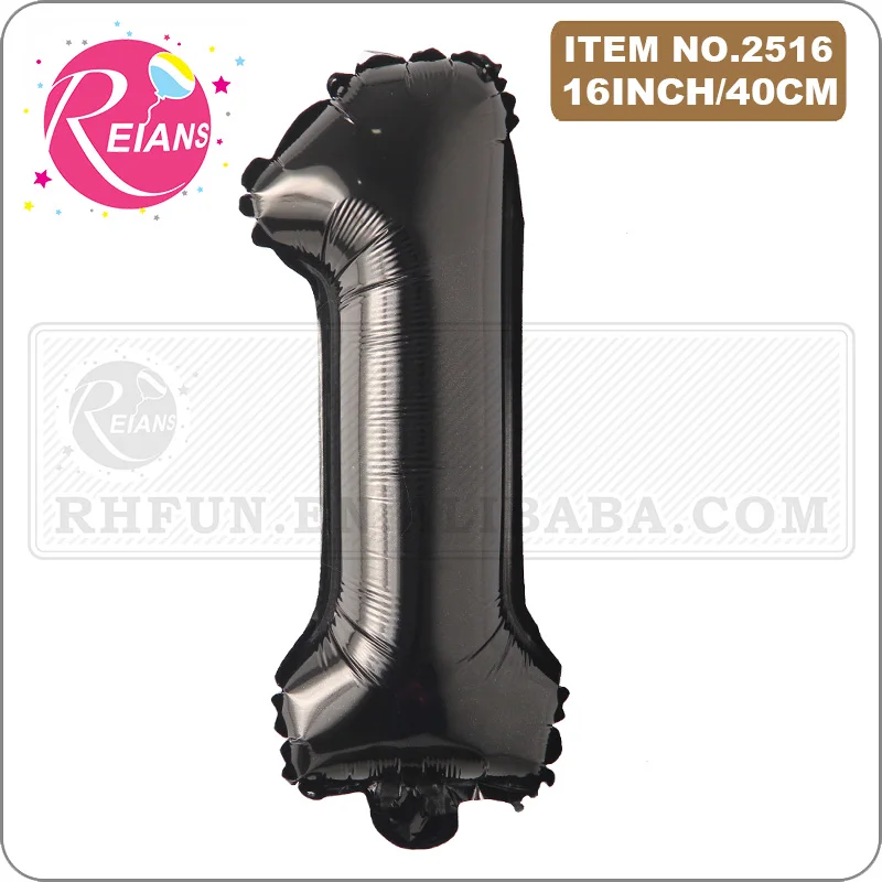 Черные фольгированные шары REIANS 16 дюймов