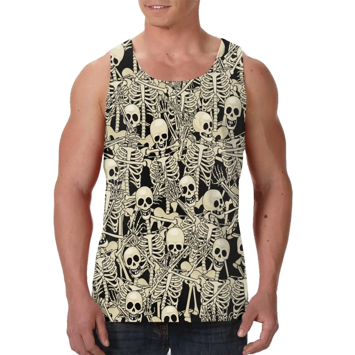 

Mens Tank Tops A-Shirts Tops Shirt for Beach Gym Fitness Bodybuilding Running Jogging