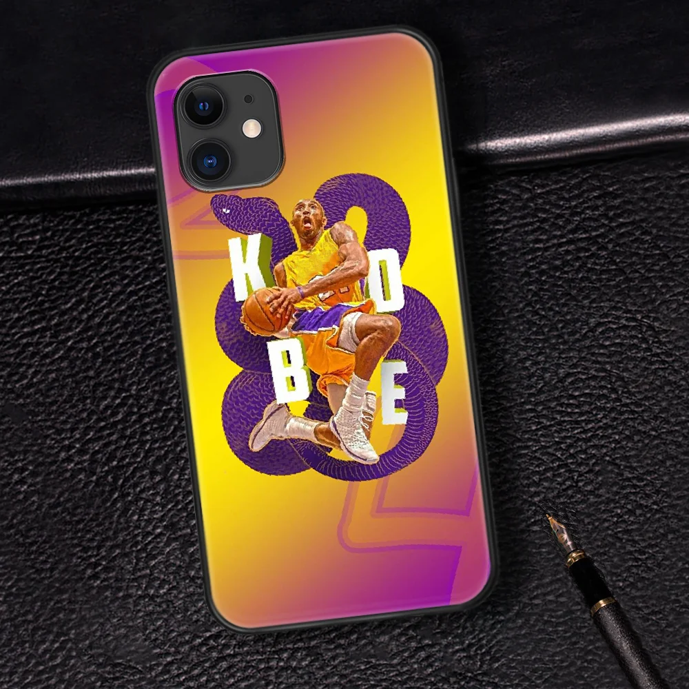 

Basketball Kobe Black Mamba 24 Phone Case For Iphone 5 5S SE 2020 6 6S 7 8 Plus 11 12 Mini X XS XR Pro Max black Prime Pretty