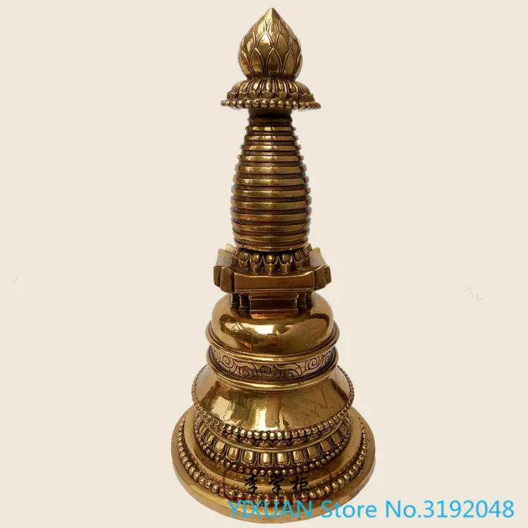 

Tibetan Buddhist supplies Tantric pure copper pagoda pagoda gadang pagoda gadang pagoda relic pagoda