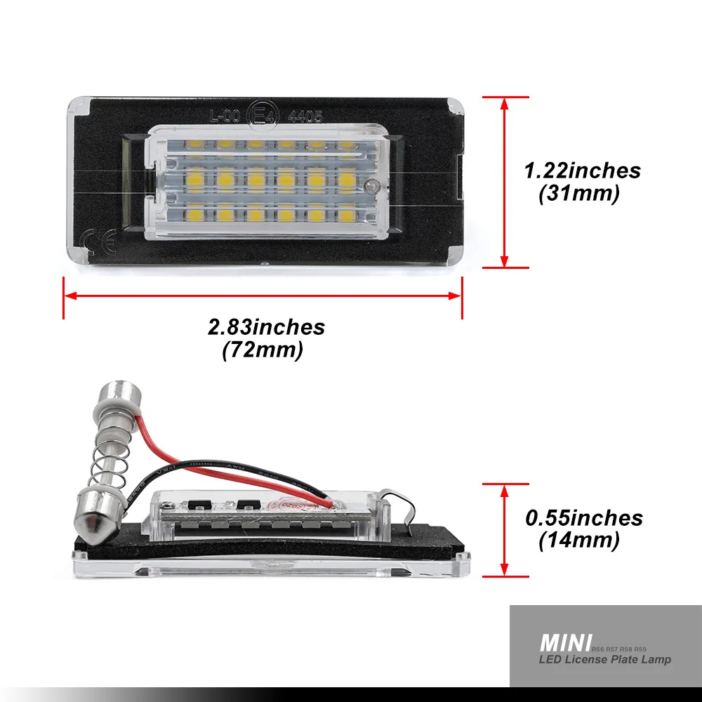 OEM Fit Ксеноновые светильник ые светодиодный ные лампы для номерного знака MINI Cooper S