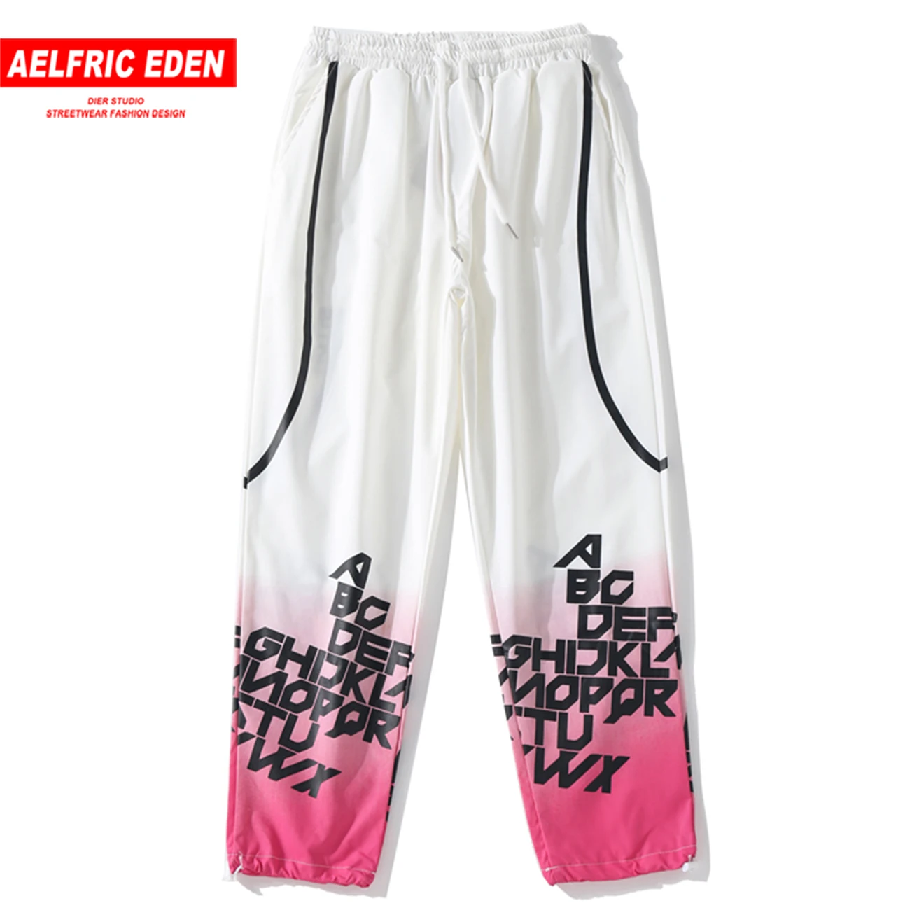 

Hip Hip Men Jogger Pants Letter Print Men Harajuku Sweatpant Streetwear 2020 Mixed Color Fashion Casual Harem Pants