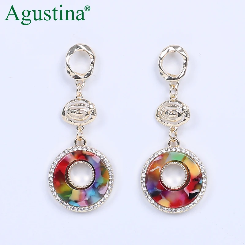 

2020 Bohemian Long Earrings Jewelry for Women Pendientes Earrings Fashion Dangle Earrings Trendy Crystal Earings Statement Gift