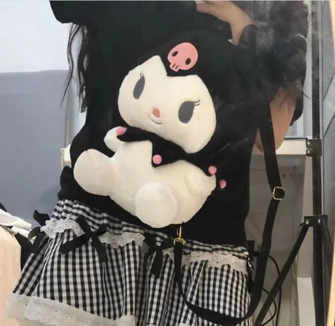 Милый рюкзак в японском стиле плюшевая сумка на спину школьная для девочек