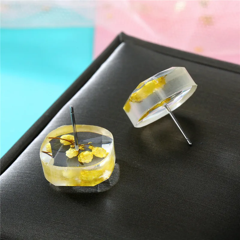 Корейские Геометрические Квадратные серьги женские Dayoff ювилирные изделия