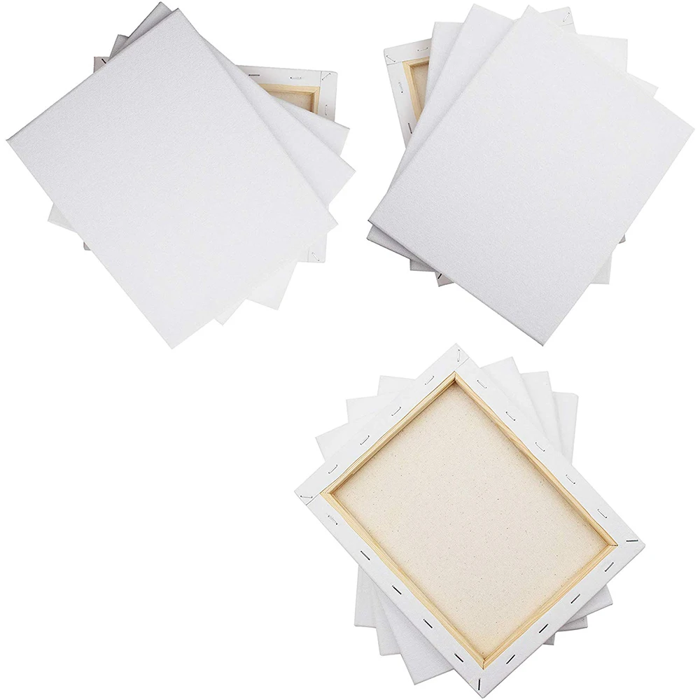 White Blank Square Artist MiniCanvas For Canvas Oil Painting Wooden Easel Board Frame Primed Acrylic Paint | Канцтовары для офиса