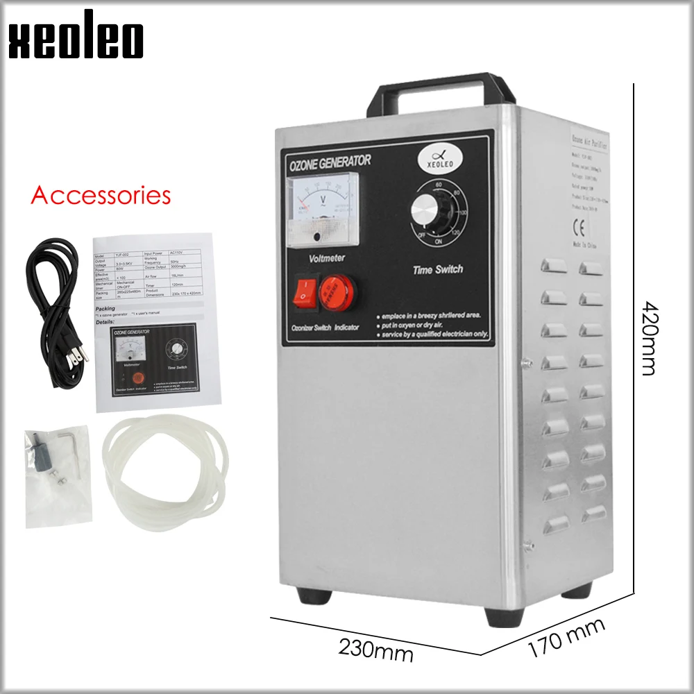 XEOLEO генератор озона Стерилизация автомобиля Дезинфекция машина кислородная