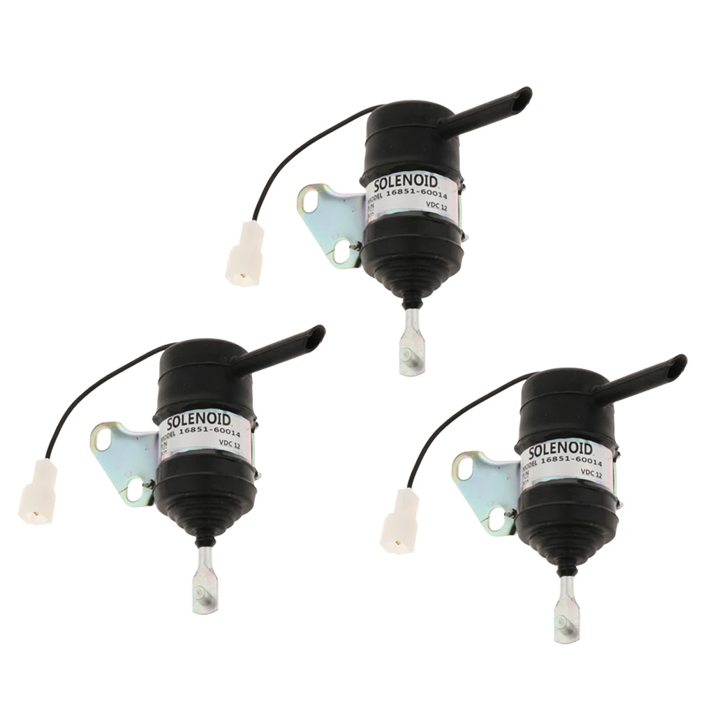 MagiDeal 3x16851-60014 Электромагнитная катушка выключения подачи топлива для экскаватора