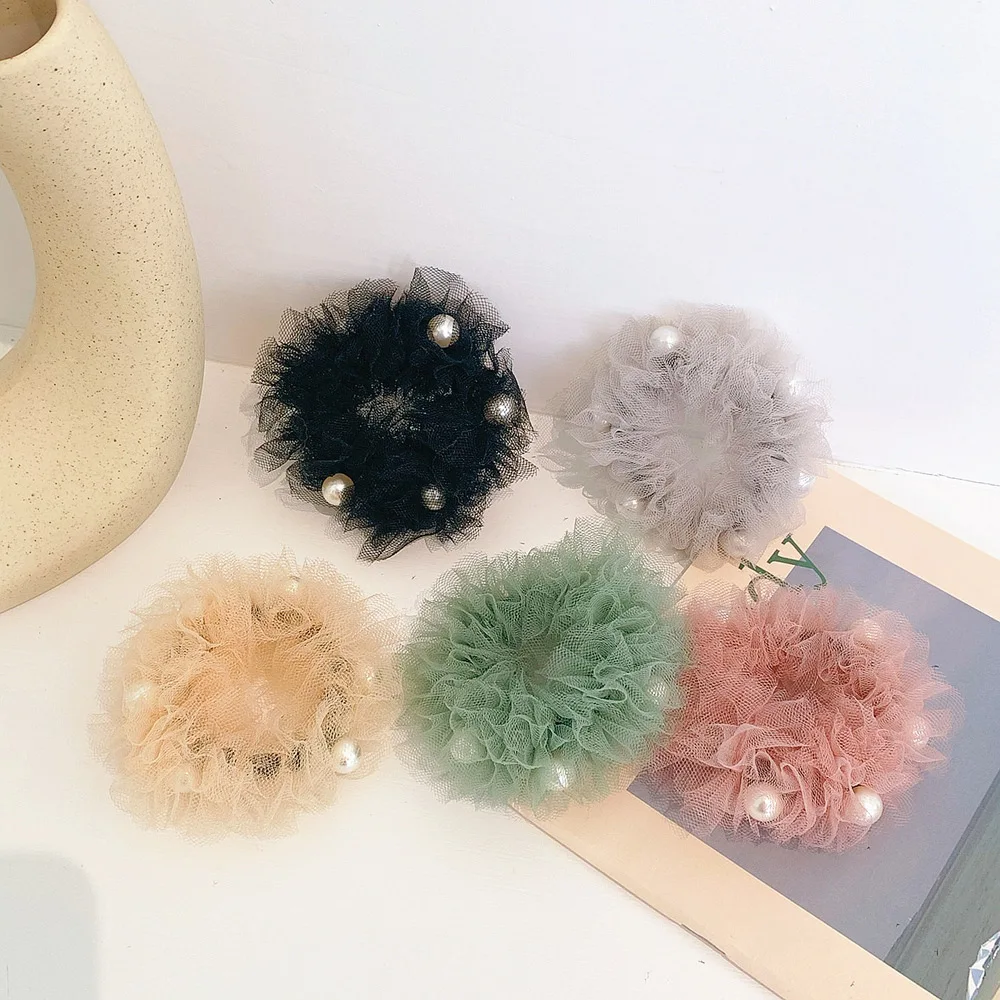 Новинка Свадебные туфли с жемчугом резинка для волос хвост держатель мягкой