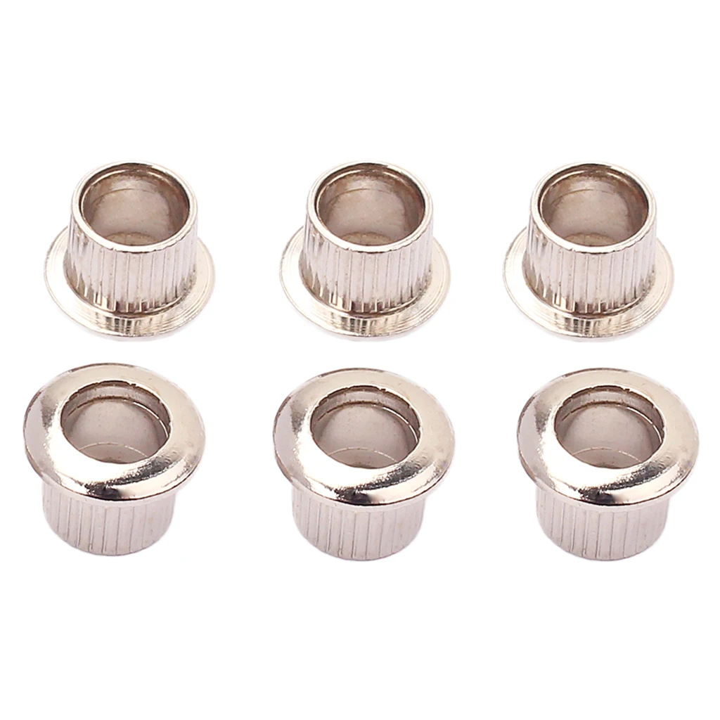 6pcs Nickel 8mm Metal Vintage Guitar Tuner Conversion Bushing Adapter Ferrules Bushings Parts Accessories | Спорт и развлечения