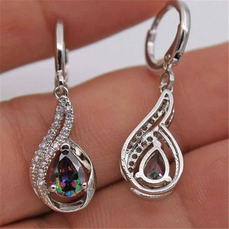 

FDLK Classic Bridal Wedding Drop Dangle Earring Women Studs Earrings Charm Gift