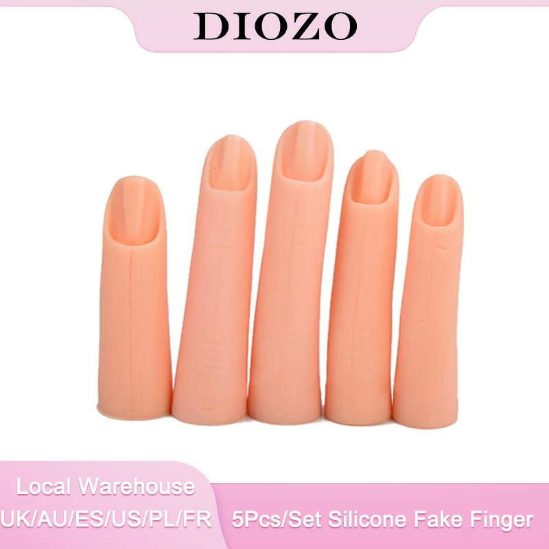 DIOZO 5 шт./компл. силиконовый поддельный палец Маникюрный Инструмент Практика