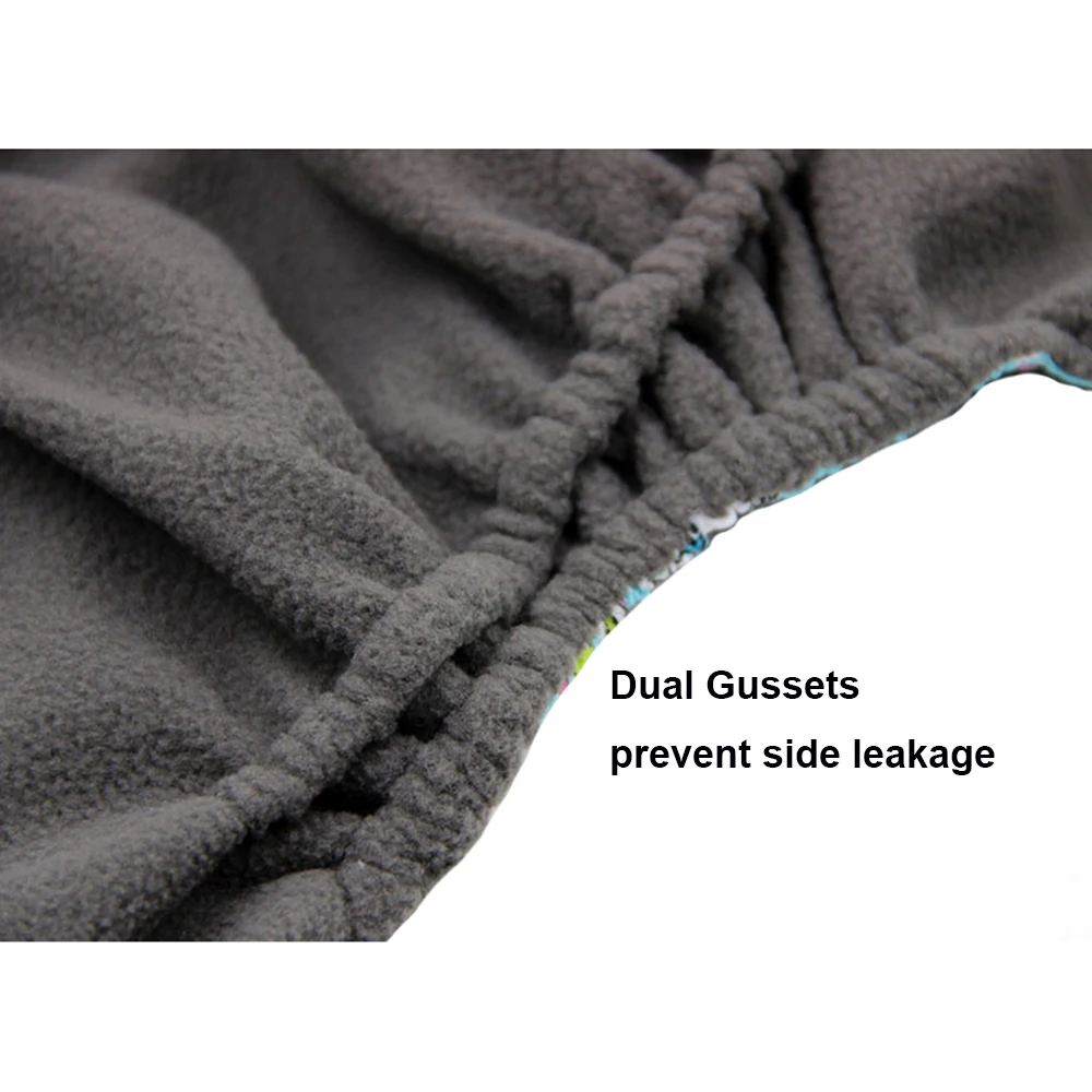 Моющиеся тканевые подгузники для новорожденных с бамбуковым углем AIO карманами