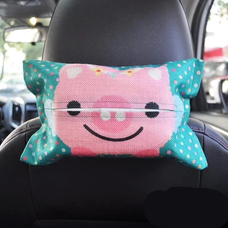 

Cartoon Car Tissue Box Seat Back Hanging Storage Table Home Container Towel Napkin Papers Bag Holder Box Case Pouch
