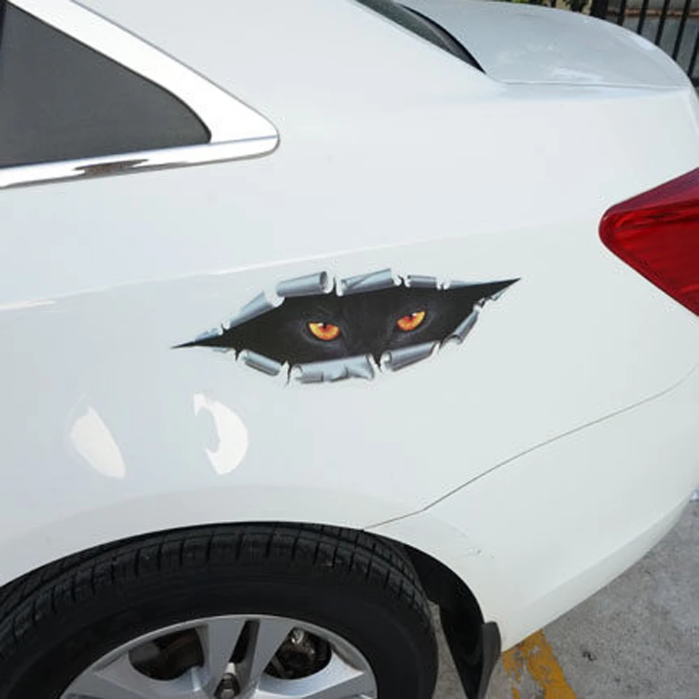 1 шт. 3D визуальная наклейка для автомобиля фургона Кузова бампера окна Виниловая