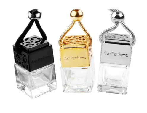 Автомобильный освежитель воздуха подвесная стеклянная бутылка авто флакон с