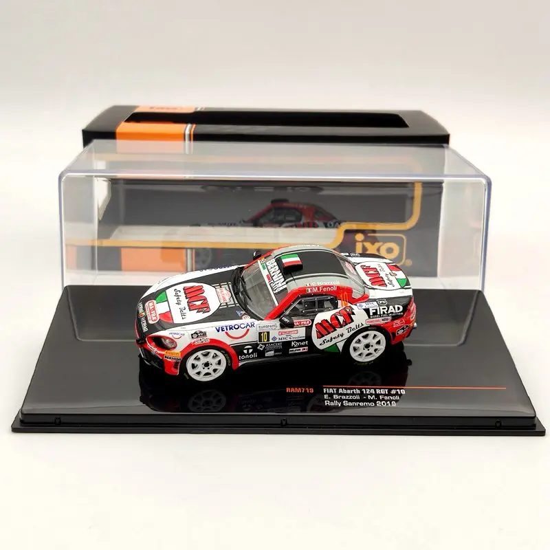 

IXO 1:43 For FIAT Abarth 124 RGT #10 Rally Sanremo 2019 RAM719 Diecast Models Toys Car