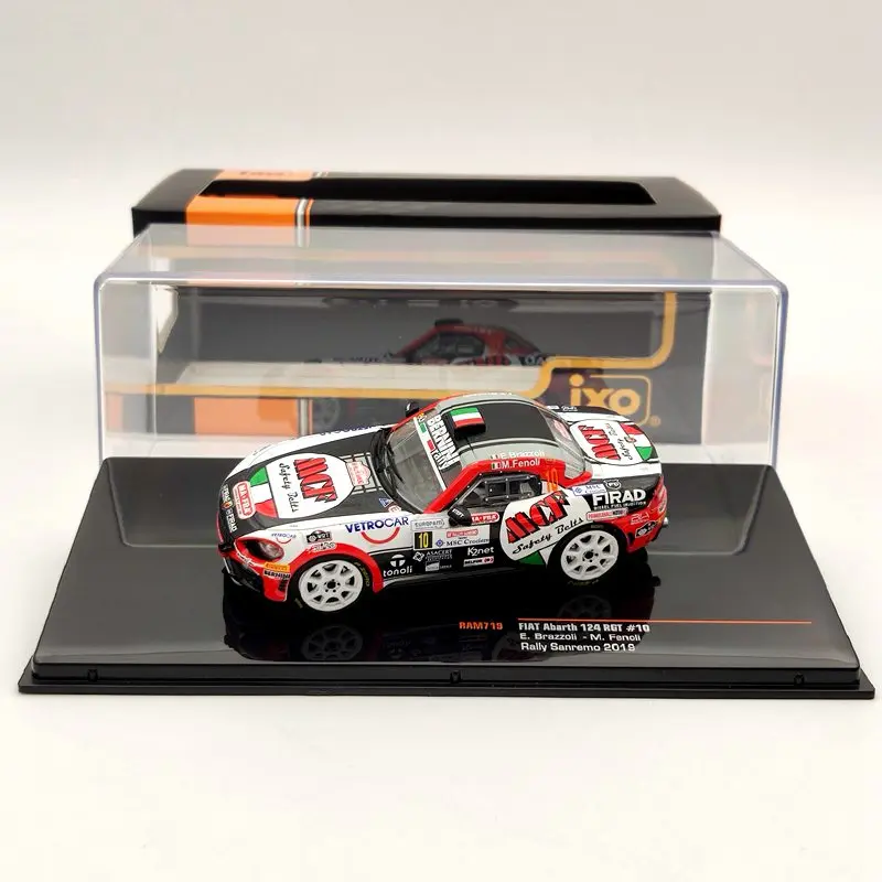 Модели автомобилей IXO 1:43 для FIAT Abarth 124 RGT #10 ралли Sanremo 2019 литой модели RAM719 | Игрушки