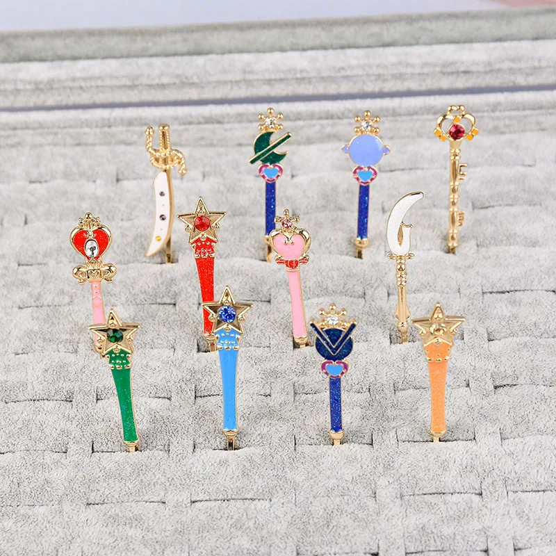 Sansummer 2019 Новинка Горячая мода мультфильм сердце Корона Звезда Эмаль Повседневная