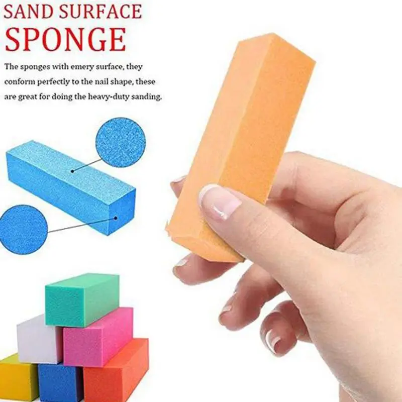 

Nail Files and Buffer, Professional Manicure Tools Kit Rectangular Art Care Buffer Block Tools 100/180 Grit 12Pcs