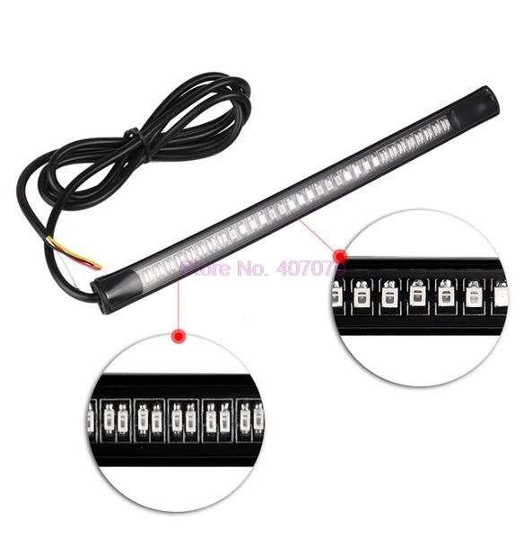 DHL или Fedex 100 шт. Универсальный гибкий стоп-сигнал задний Светодиодная лента