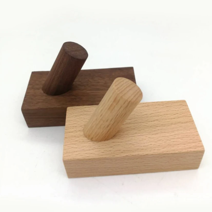 

Natural Wood Hook Wall Mounted Coat Hanger Towel Hooks Door Key Wall Kitchen Organizer Hooks Housekeeper Hook Sticker