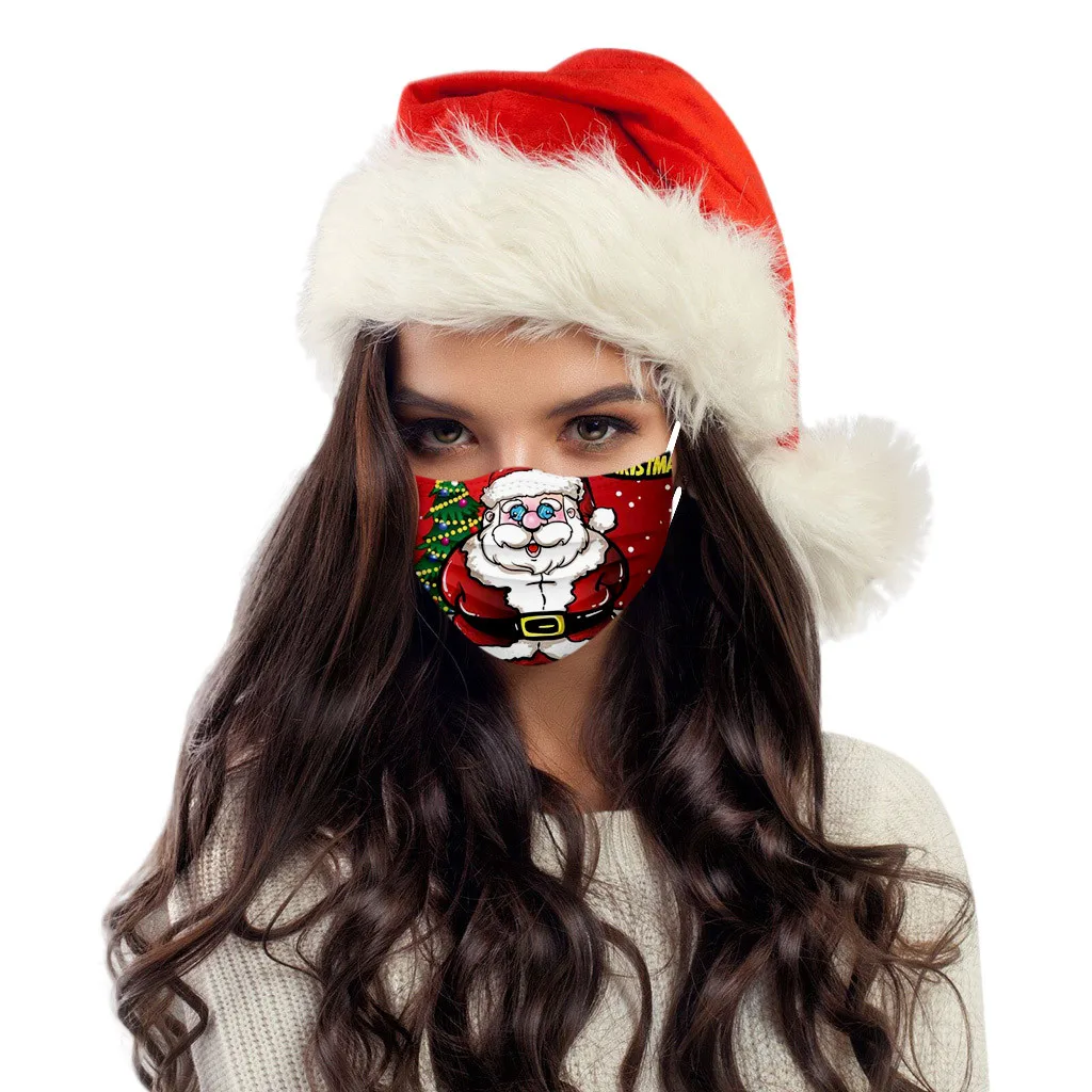 

10PC Christmas Disposable Mouth Mask Masque Mascarillas Universal High-quality Christmas Printed Breathable Mask Within 24 Hours