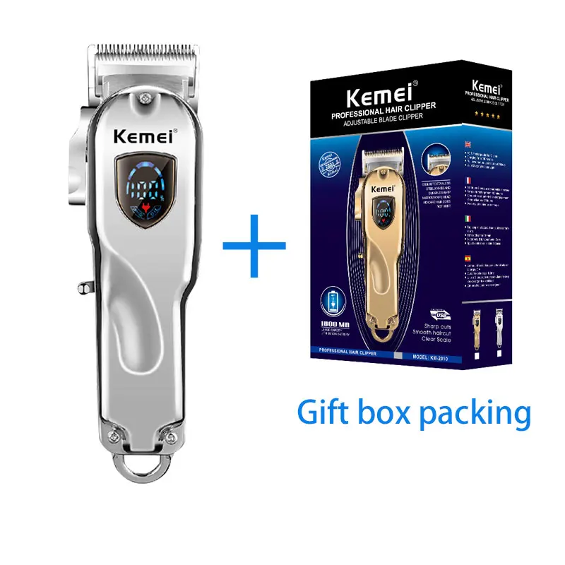 Kemei профессиональный триммер для волос беспроводной резак Парикмахерская